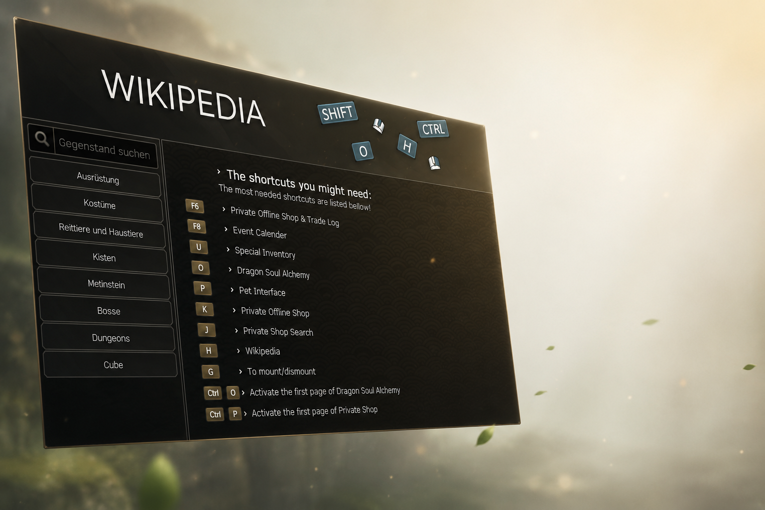 In-Game Wiki